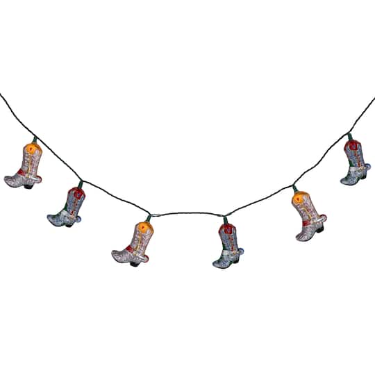10ct. Cowboy Boots Patio String Lights